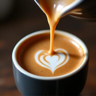 Artisan coffee being poured at Geode Grinds